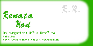 renata mod business card